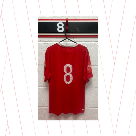 Match Worn Red Shirt - Number 8